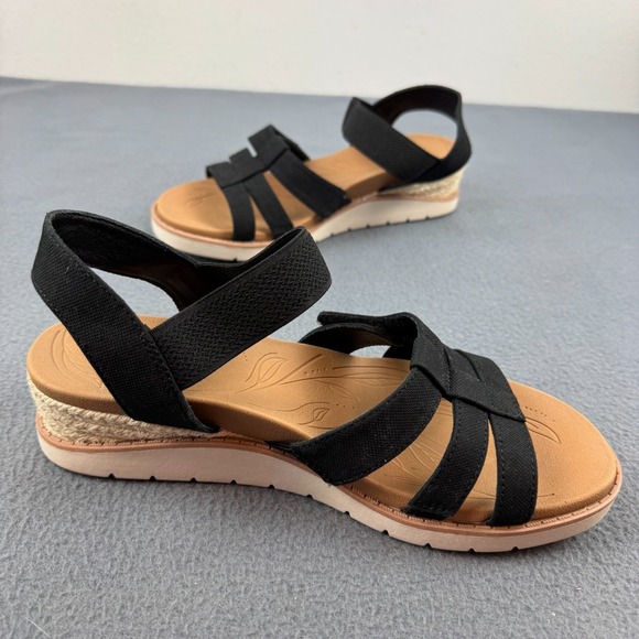 BOBS SKECHERS Arch Fit Womens Beach Kiss Be Breezy Sandals‎ BLACK - 6.5 US - Picture 2 of 6